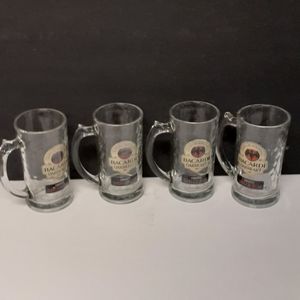 Bacardi oakheart smooth spiced Rum Stein set 4